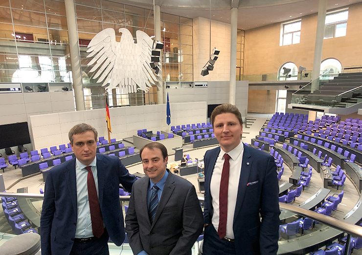 A working meeting was held in the Bundestag with a member of the Committee on International Affairs Mr.Alexander Kulitz